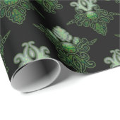 Neon Damask Pattern Cadeaupapier (Rol Hoek)