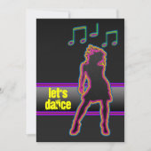 Neon Dance - Invitations dansantes (Devant)