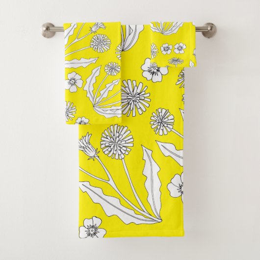 Neon Dandelion Towel Set Bad Handdoek (Insitu)