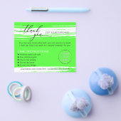 Neon Dank u Wastips Zorginstructie Flyer (Enkel)