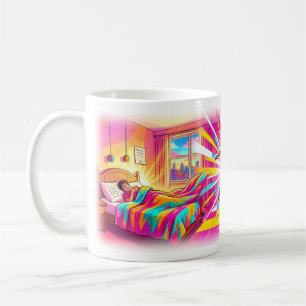 Neon Dans Ontwaakt Kleurensproei Droom Mok