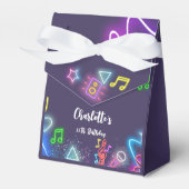 Neon dansfeest bedankdoosjes (Voorkant Zijde)