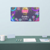 Neon dansfeest spandoek (Beurs)