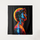 Neon David Beeld Wandkleed (Voorkant)