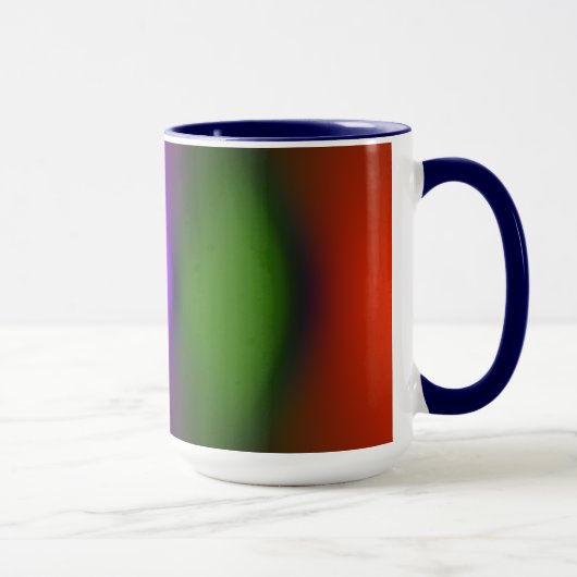 Néon de Mug de sonnerie bleu, violet, vert et oran (Droite)