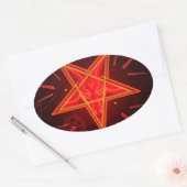neon demon ovale sticker (Envelop)