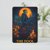 Neon Dia de los Muertos La carte Fool Tarot (Debout devant)