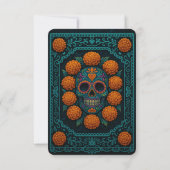 Neon Dia de los Muertos La carte Fool Tarot (Dos)