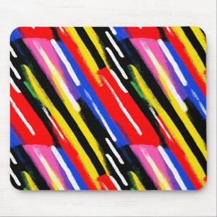 Neon Diagonale Streep Speed Burst Muismat