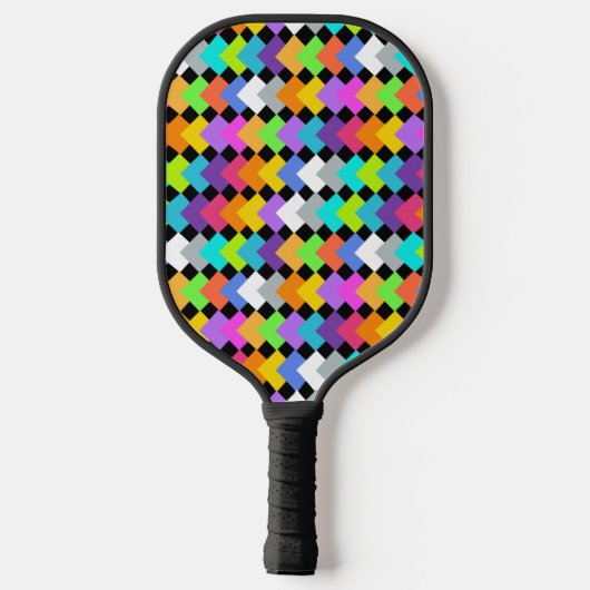 Neon Diamonds Pickleball Paddle (Achterkant)