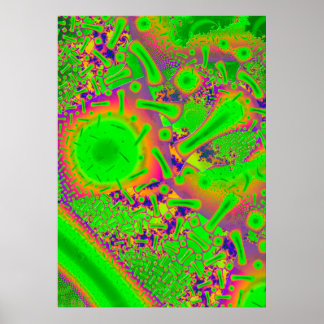 Neon Dichroic Psychedelic Poster