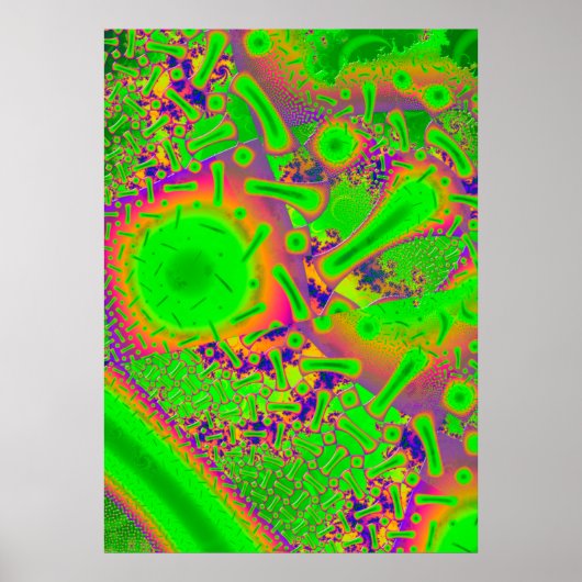 Neon Dichroic Psychedelic Poster (Voorkant)