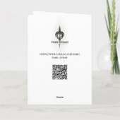 Neon Digital Decay Gothic Cyber Skull Bedankkaart (Achterkant)