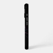 Neon digital tiger art iPhone 16 hoesje (Linkerkant)