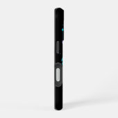 Neon digital tiger art iPhone 16 hoesje (Rechterkant)