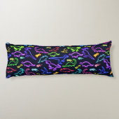 Neon Dinosaurs  Lichaamskussen (Achterkant)