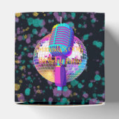 Neon Disco Ball Karaoke Verjaardagsfeest Bedankdoosjes (Bovenkant)