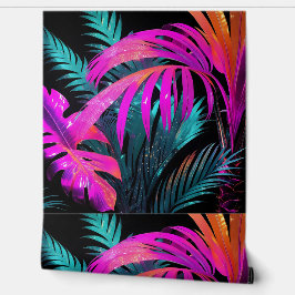 Neon Disco Oerwoud Peel en Stick Behang