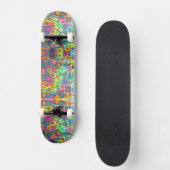 Neon Distress Buble Imprimer Skateboard (Recto)