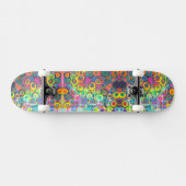 Neon Distress Buble Imprimer Skateboard (Horz)