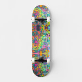 Neon Distress Buble Imprimer Skateboard (Recto)