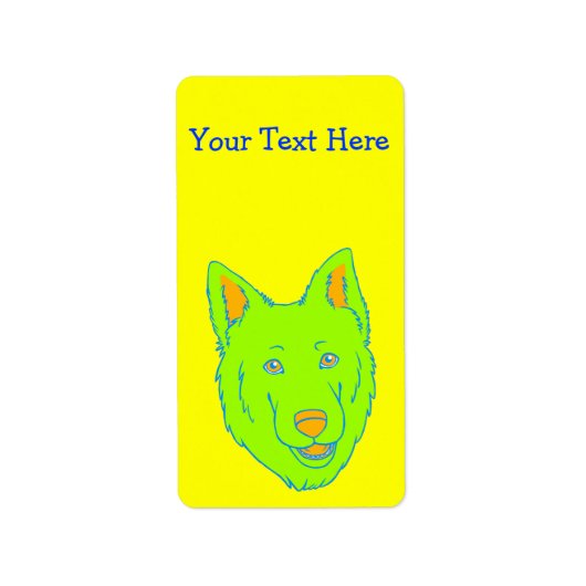 Neon Dog Etiket (Voorkant)