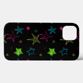 Neon Doodle Stars coque ipad (Verso (horizontal))