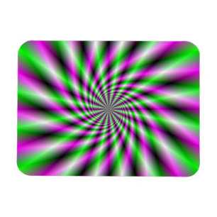 Neon draaiend wiel magneet