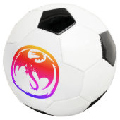 Neon Dragon balle de football blanc (3/4)