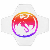 Neon Dragon balle de football blanc (Plat)