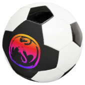 Neon Dragon balle de football noir (3/4)