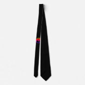 Neon Dragon Black necktie Stropdas (Achterkant)