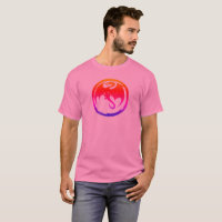 Neon Dragon heren roze T-shirt