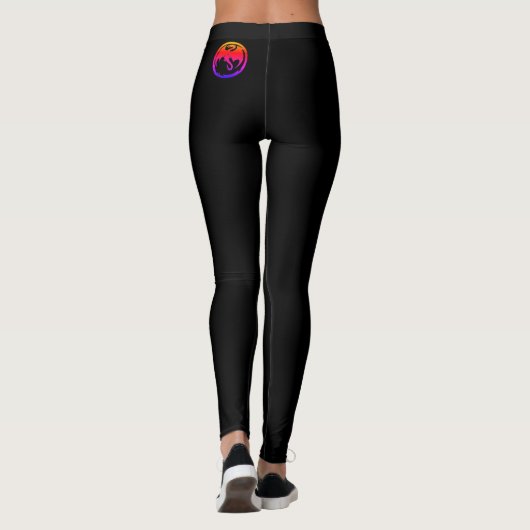 Neon Dragon leggings noirs (Dos)