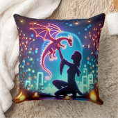 neon dragon trainer kussen (Deken)