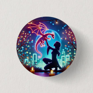 neon dragon trainer ronde button 3,2 cm