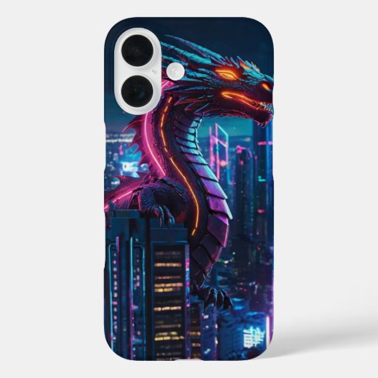 Neon Dragon-vlucht Case-Mate iPhone Case (Achterkant)