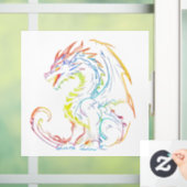 Neon Dragon Window Cling Raamsticker (Huis)