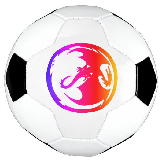 Neon Dragon wit voetbal (Gedraaid)