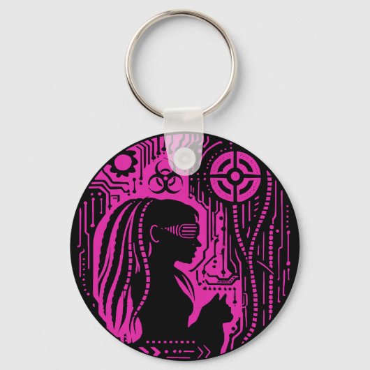 Neon Dread Protocol Sleutelhanger (Voorkant)
