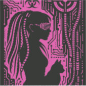 Neon Dread Protocol Sticker (Voorkant)