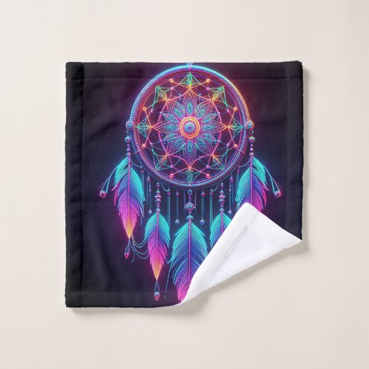 Neon Dreamcatcher (Gant de toilette)