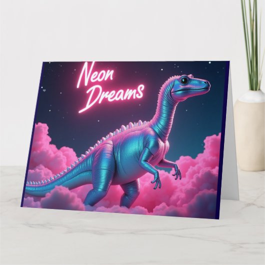 Neon Dreams - Carte Anniversaire (Devant)