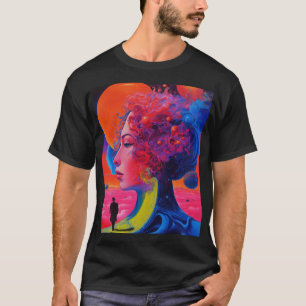 Neon Dreams : Surreal Dali Universe Art T-Shirt