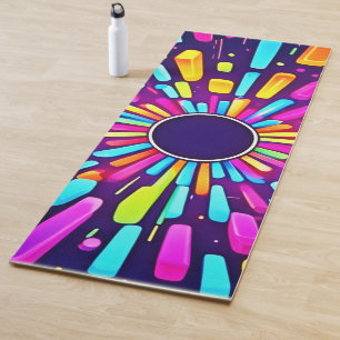 Neon Dreamscape: een psychedelische reis Yogamat