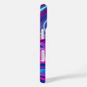 Neon Dreamwave Electric Roze & Blauw Abstract Case-Mate iPhone Case (Achterkant / Rechts)