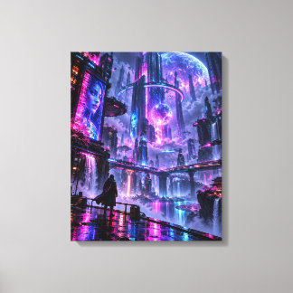 Neon Dromen – De Laatste Zwervers Canvas Afdruk