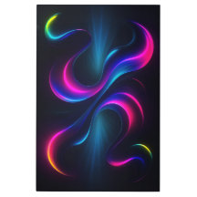 Neon Dromen III Metaal Wand Kunst | Modern Abstrac