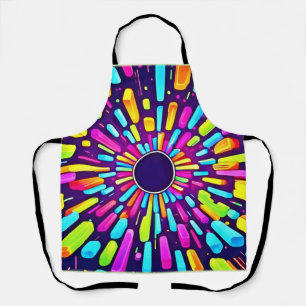 Neon Droomlandschap: Een Psychedelische Reis Schort