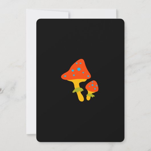 Neon Éffrayant One First Birthday Invitation (Dos)